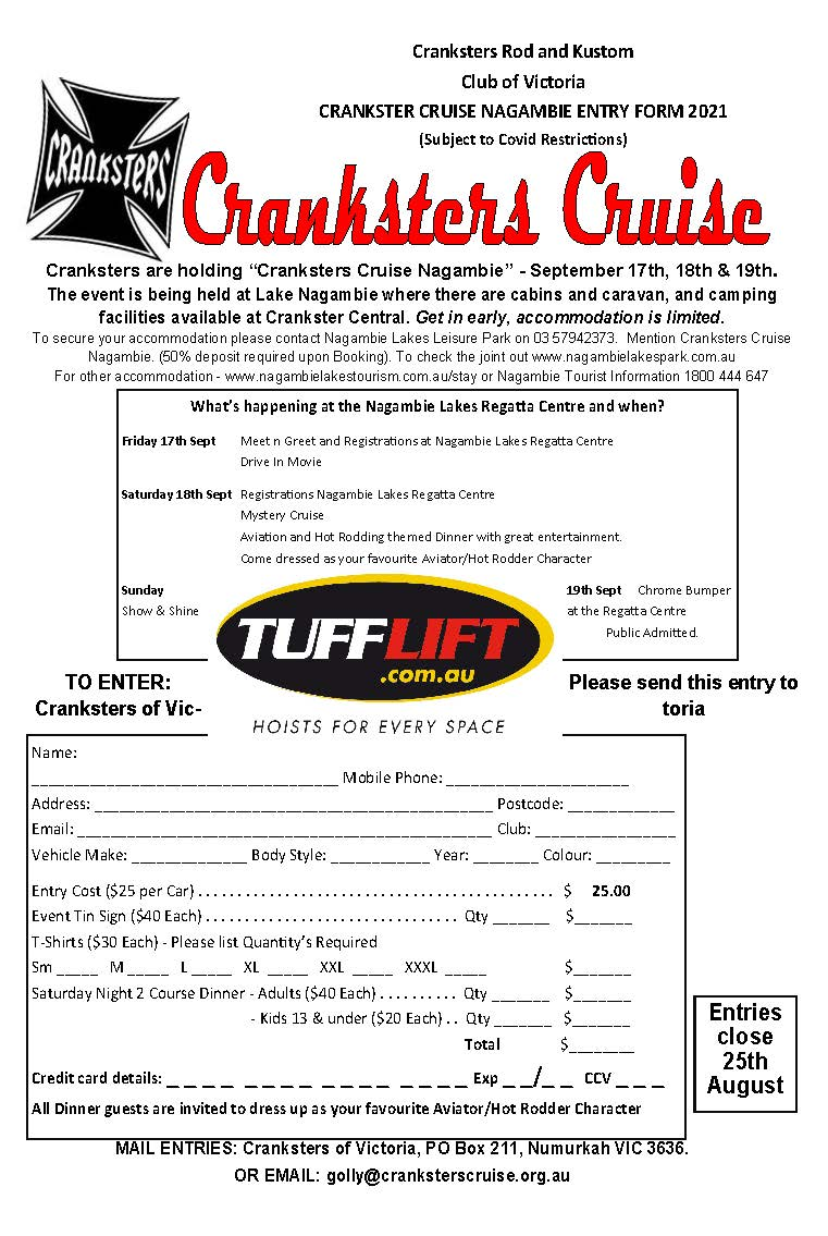 2021 Entry form